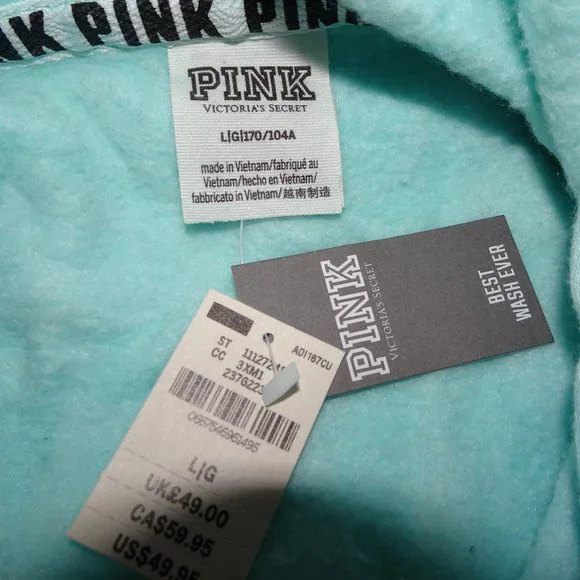 NWT Victoria's Secret PINK Tie Dye Cropped Hoodie - Picture 4 of 6